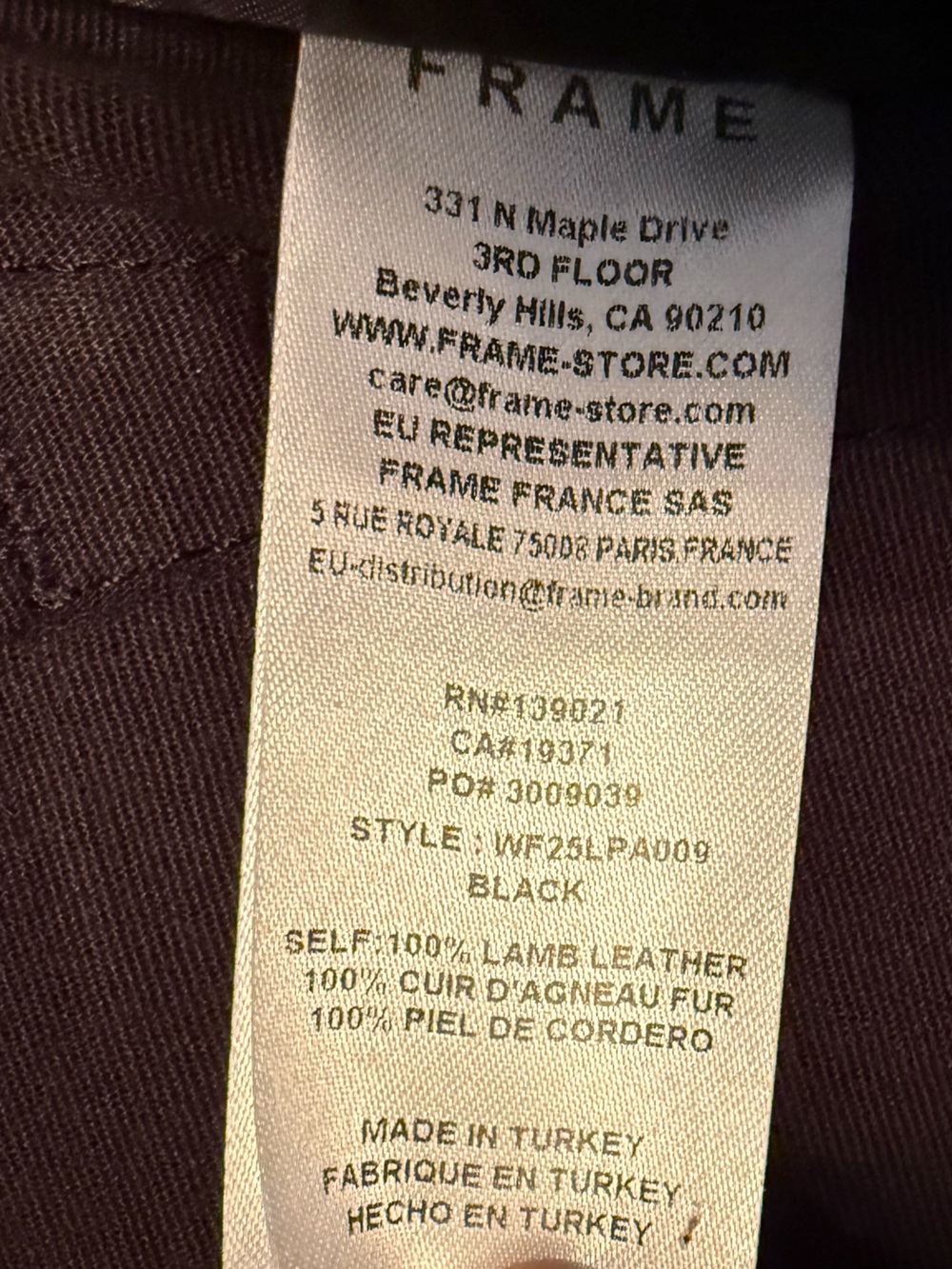 Frame The Leather Rodeo pant NWT - Picture 13 of 14
